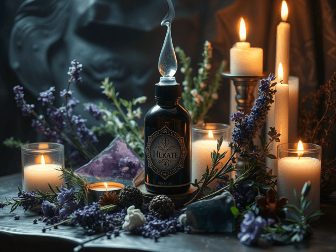 Óleo de Conexão Espiritual e Mediunidade com&nbsp;Hekate